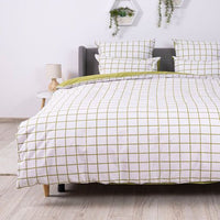Комплект постільної білизни «Happy Sleep» — Olive Check, ранфорс