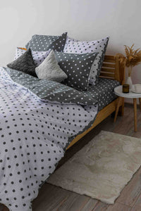 Комплект постільної білизни «Happy Sleep» — Grey Dots, ранфорс