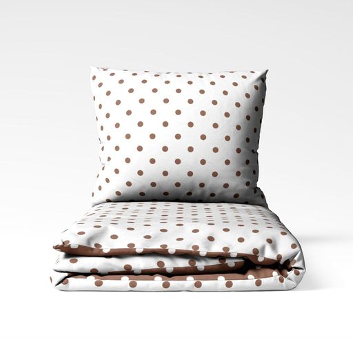 Комплект постільної білизни «Happy Sleep» — Cappuccino Dots, ранфорс