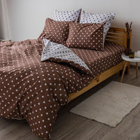 Комплект постільної білизни «Happy Sleep» — Cappuccino Dots, ранфорс