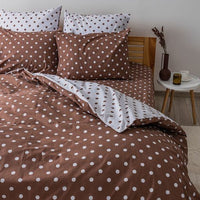 Комплект постільної білизни «Happy Sleep» — Cappuccino Dots, ранфорс