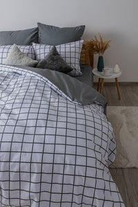 Комплект постільної білизни «Happy Sleep» — Grey Check, ранфорс