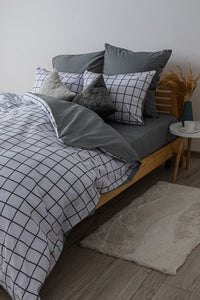 Комплект постільної білизни «Happy Sleep» — Grey Check, ранфорс