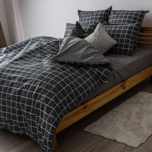 Комплект постільної білизни «Happy Sleep» — Check original, ранфорс