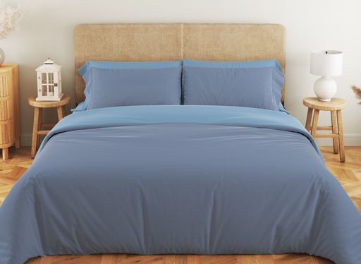 Комплект постільної білизни «Happy Sleep» — Небесний Аквамарин, ранфорс
