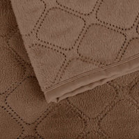 Покривало «VELOUR» — Капучіно/Ромб круглий, мікрофібра