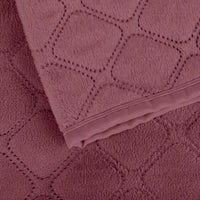 Покривало «VELOUR» 1шт — Mesa rose/Ромб круглий, мікрофібра