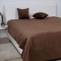 Покривало «VELOUR» — Коричневий/Мозаїка, мікрофібра