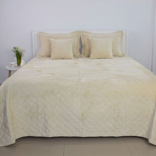 Покривало «VELOUR» 1шт — 407 бежевий, мікрофібра