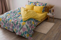 Комплект постільної білизни — BRIGHT TULIPS, ранфорс