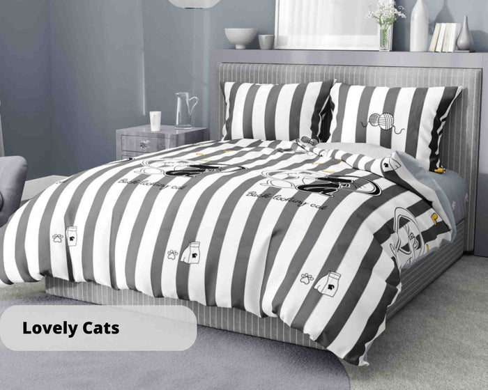Комплект постільної білизни — LOVELY CATS, ранфорс