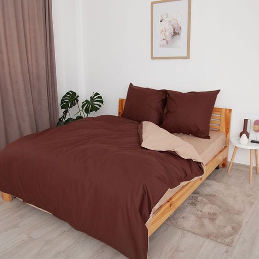 Комплект постільної білизни «Happy Sleep» — Природний бурштин, ранфорс