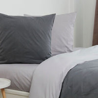 Комплект постільної білизни — Dark Grey, 70x70 комбі/однотон
