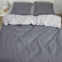Комплект постільної білизни — Dark Grey, 70x70 комбі/однотон