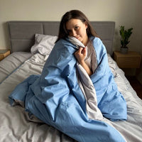 Комплект постільної білизни «Happy Sleep» — Slate Wave, ранфорс